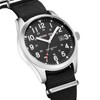GOLDEN HOUR Men's Nylon Slip-Thru Strap Watch with Military Time