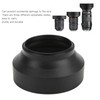 Camera Lens Hood Rubber(Collapsible) + Metal Sun Shade/Shield Protector Cover,