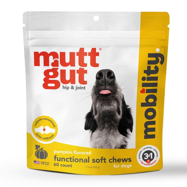 MuttGut® Mobility Chews for Dogs - Glucosamine Chews with MSM,
