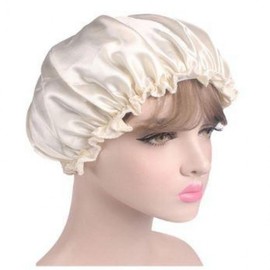 Waterproof Hair & Shower Cap for Bath, Shampoo Pack, Spa & Sauna Beige BL07132 100ea