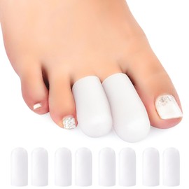 Niupiour Gel Toe Protectors, 14 Packs of Silicone Toe Covers for Men and Women, Toe Caps Sleeves Protect Toe and Relieve Toe Pain from Corns, Blisters, Hammer Toe, Missing Toenail and Broken Toe
