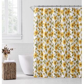 SARO LIFESTYLE Sunflower Shower Curtain