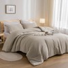 weigelia Twin Comforter Set Oatmeal Fluffy Microfiber Comforter Set for