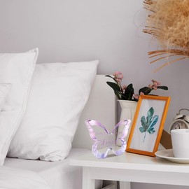 Best Friend Bestie Friendship Birthday Christmas Valentines Thanksgiving Retirement Easter New Year Butterfly Shaped Gifts Ideas for Women Friends Girls Wedding Presents for Friends Keepsake Decor