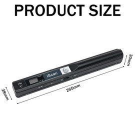 QingYJ Document Photo Scanner, Portable Document Scanner for A4 Documents Pictures in 900 Dpi, Include 16G SD Card, Easy to Transfer and Store Scanned Files, No Driver