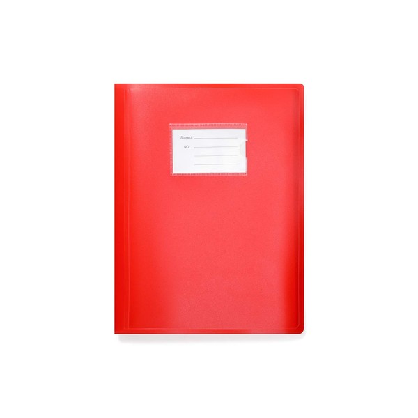 Arpan A4 flexicover 62 Pockets 124/Sides Pocket Display Book Presentation Folder - Flexible Cover (Red)