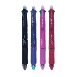 OCHILIMA 4 Colours Retractable Erasable Gel Pens Clicker, 5-in-1 Multi Coloured Pen + Pencil, Fine Point (0.7), Make Mistakes Disappear, Drawing Writing Planner and Crossword Puzzles (PN-303)