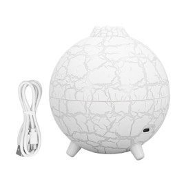 200ml Fragrance Machine 7 Colors LED Light Quiet Plant Shaped Aroma Diffuser Humidifier for Home Hotel Office USB Plug in White