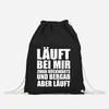 Autiga Gym Bag with German Text "l?uft bei Mir Hipster