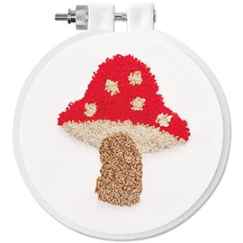 Design Works Crafts Mushroom Punch Needle Kit, 3.5