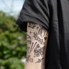 Oottati 20+ Pieces Old School Temporary Tattoos for Adults Men