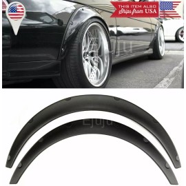 SDeelCase 2 Piece 2.75" ABS Plastic Black Flexible Wide Fender Flares Extension For   Ford
