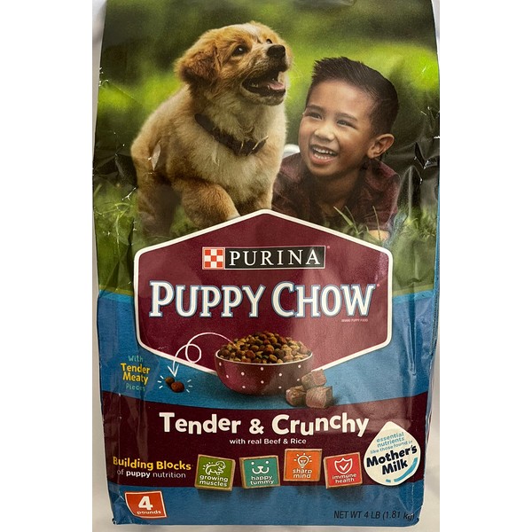 Purina Puppy Chow Tender & Crunchy with Beef & Rice