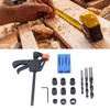 15Pcs Pocket Hole Jig 15° Aluminum Alloy Inclined Hole Drilling