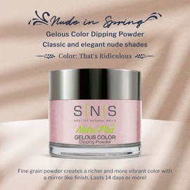SNS Nail Dip Powder, Gelous Color Dipping Powder - That's Ridiculous (Purple, Violet/Pastel, Cream) - Long-Lasting Dip Nail Color Lasts 14 Days - Low-Odor & No UV Lamp Required - 1oz