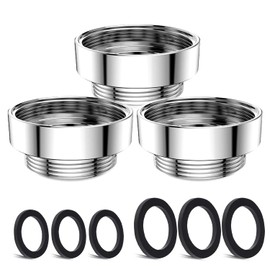 3 pcs Faucet Adapter Kit, CNYMANY Male 0.86in to Female 1.1in Kitchen Aerator Adapter Set Sink Faucet Adapter Connecting Garden Hose Water Filter Standard Hose via Diverter