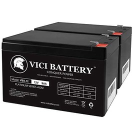 VICI Battery 12v 9AH Battery for MX350 MX400 Electric Dirt Bike - 2 Pack Brand Product