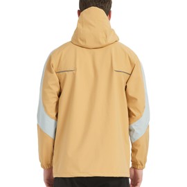 Arasiyama Men's Lightweight Waterproof Rain Jacket Windproof Raincoat with Hood Outdoor Ventures for Hiking Golf Travel