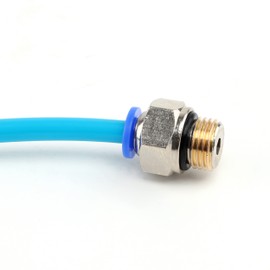 SNS SPC8-G02 Push-in Fitting Pneumatic Quick Connector Push In (G 1/4 Inch x 8 mm) Cylindrical Thread Pack of 10