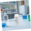 BUGUUYO 4pcs Plastic Graduated Reagent Bottles with Wide Mouth and