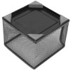 Sticky Note Box, Metal Mesh Memo Holder Card Stand Organizer