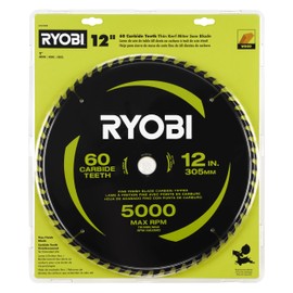 RYOBI 12" 60 Carbide Teeth Thin KERF Miter Saw Blade