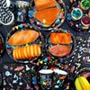 Science Party Supplies, Includes Plates, Tablecloth, Cups, Straws, for Boy
