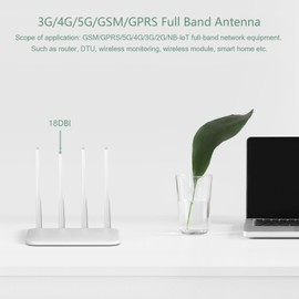 5G LTE Antenna 4G LTE Signal Gain Antenna 18DBI Signal Amplifier SMA / TS9 Connector Omnidirectional WiFi Antenna 600-6000MHz for WLAN Router WiFi Booster Gateway USB Adapter FPV Camera Monitor -