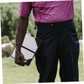 Kisangel 3 Pcs Golf Scorebook Holder Golf Scorecard Protector Stylish Pu Leather Notebook