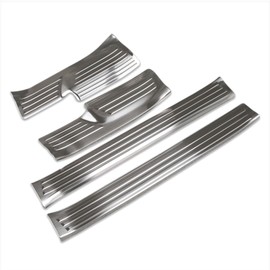 Beautost Fit for Nissan New Kicks 2025 Inside Door Sill Scuff Plate Guard Cover Trims Stainless Steel (Silver)