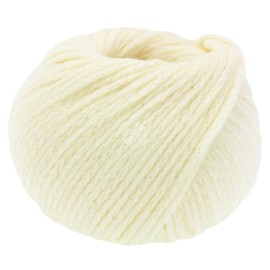 LANA GROSSA Cool Merino Big Voluminous Chain Yarn Made of Classic Merino Wool, Hand Knitting Yarn Made of 90% Virgin Wool and 10% Polyamide, 50 g Wool for Knitting and Crocheting, 90 m Yarn FB 201