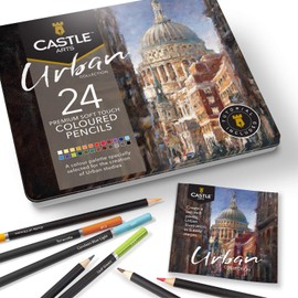 Castle Arts Coloured Pencils Set, Pack of 24
