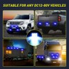 Sidaqi 6LED Emergency Flashing Strobe Lights for Truck Car Vehicle