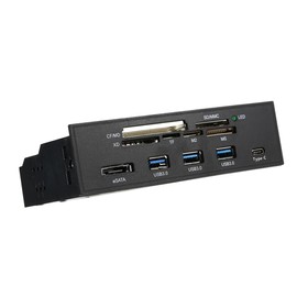 Roarrter 5.25Inch Card Reader Internal Card Reader Media Multi-Function Dashboard PC Front Panel Type-C USB 3.1 USB 3.0