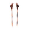 Set of 4 Elegant Design with 3 Diamonds Hair Sticks