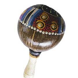 Brightly Painted Coconut Maracas/Shaker - Beautiful Sound, Fair Trade