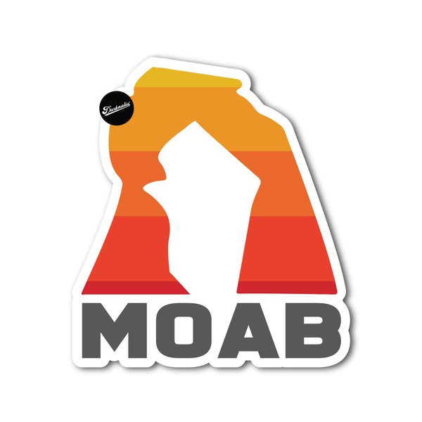 Moab Utah Mountain Arch Adventure Sticker - Waterproof - V6