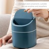 DHSBGWSX Pack of 2 Small Trash Can with Lid, Rubbish