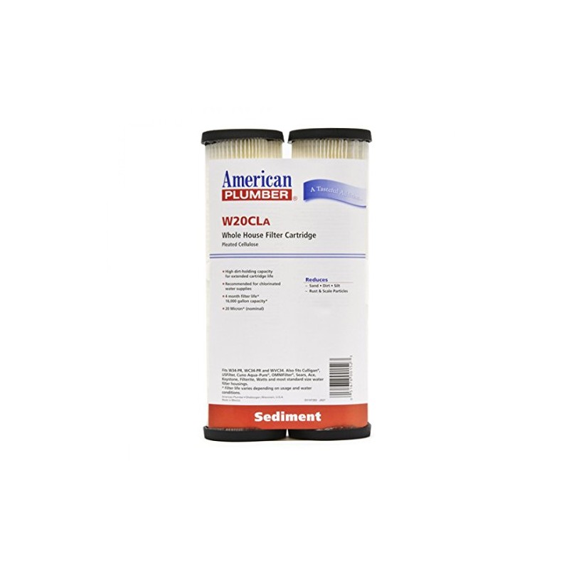 American Plumber W20CLA Whole House Sediment Filter Cartridge 20 Micron