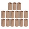 15pcs Essential Oil Car Diffuser Round Shape Simple Compact Walnut