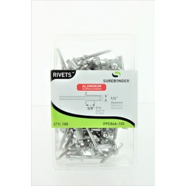 Surebonder FPC86A-100 1/4-inch Aluminum Medium Rivets (100 per Box)