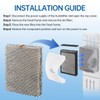 H635EZ1A Humidifier Filter Water Panel Assembly Replacement Kit Compatible with