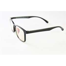 EYES PC Blue Light blocking glasses, Style 712 Black, 0.0 power. Reduce Digital Eyestrain. Blue Light Blocking up to 100% of Hazardous HEV Blue Light from LED screens. Reduces Digital Eye Strain.