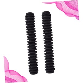 IWOWHERO 2pcs Adapter Hose Flexible Conduit Tool Patch Cord Expanding Hose Connecting Rubber Extension Tube Rubber Hose Black