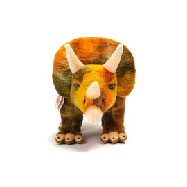 Teddy Hermann 94506 Dinosaur Triceratops 42 cm, Cuddly Toy, Plush Toy with Recycled Filling