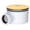 SPARES2GO Shower Trap for 90mm Tray Plug Hole 1.5" Luxury