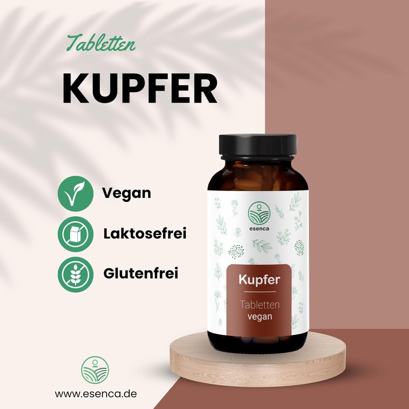 Copper Tablets - 365 Vegan Tablets - 3 mg Copper