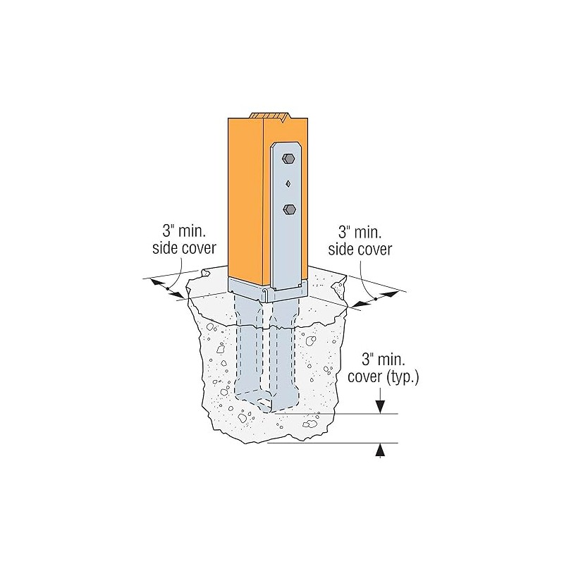 Simpson Strong Tie CBS66HDG Simpson Strong-Tie 6 by 6 Column