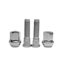 Mysttoo M14x1.50 Chrome Wheel Lug Stud Nut Set Compatible with 2011-2022 Jeep Grand Cherokee Wrangler Ford Mustang and Dodge Ram 1500 2500 3500 Durango Challenger Charger (4PCS)