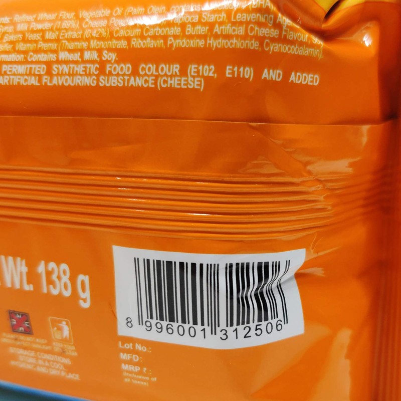 Malkist Crunchy Layer Crackers - Cheese, 138g